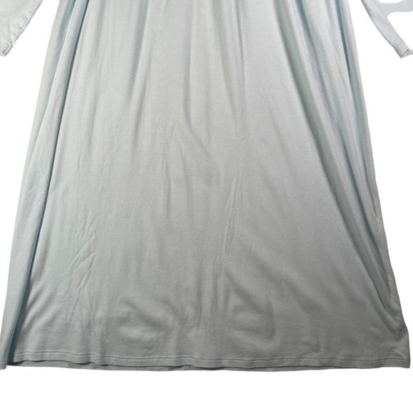 Calida Switzerland Womens Nightgown Size M Blue Long Sleeve Cotton 33346 - Picture 3 of 12